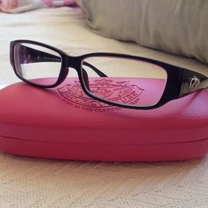 Juicy couture reading glasses.