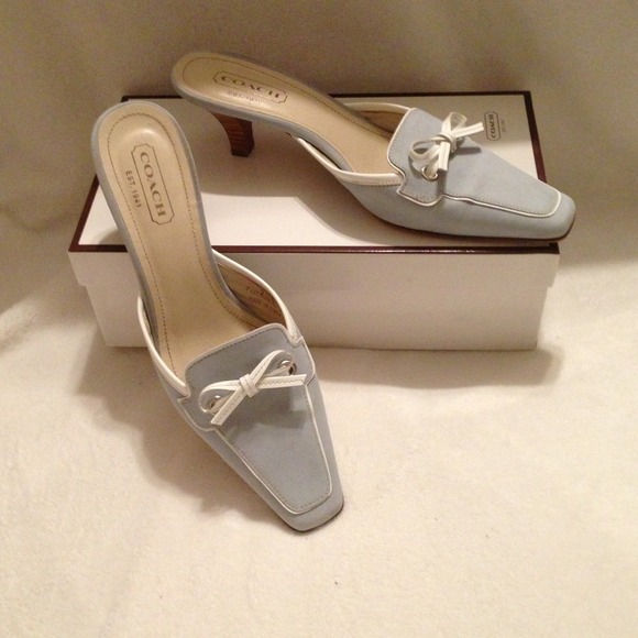 🚫SOLD🚫 Coach Light Blue Suede Shoes