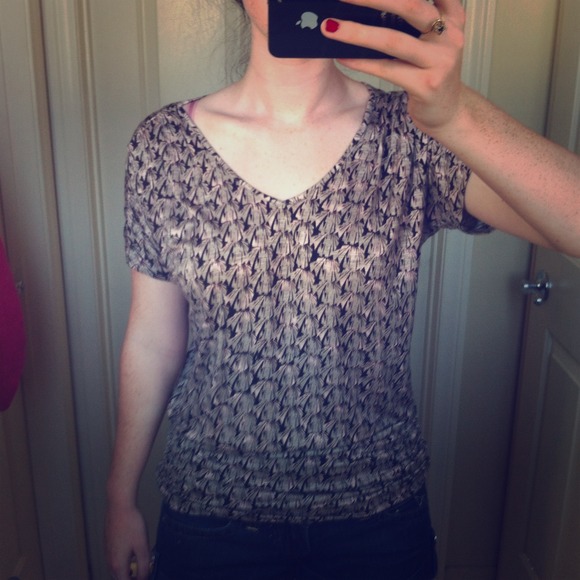 NWT Mossimo Printed Top XS