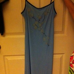 Light blue polyester dress