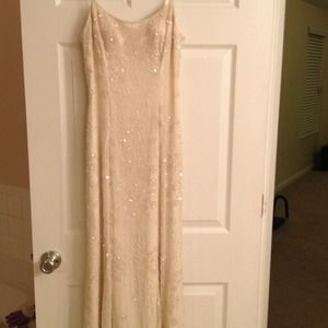Off white formal gown