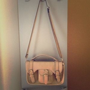Beige PVC satchel