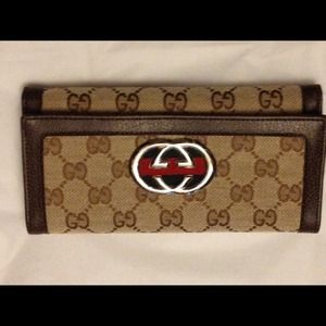 GUCCI WALLET WITH CHECK COVER