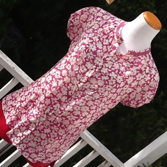 Pretty in pink cotton blouse!
