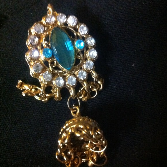 ⏬Reduced⏬Light Blue Rhinestones Statement Set🎉 - Picture 2 of 4