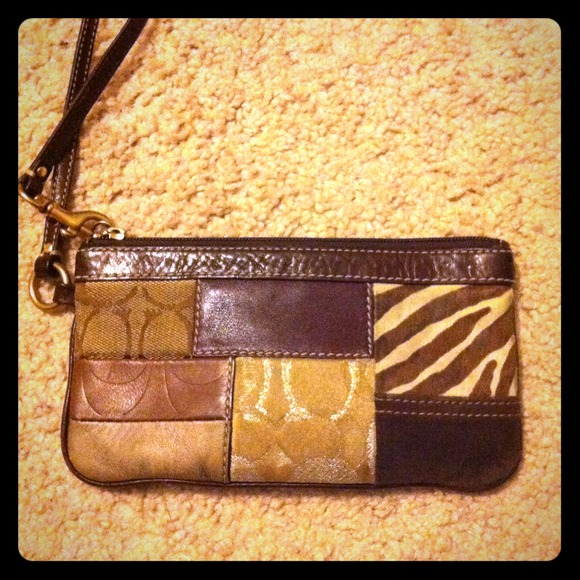 Authentic Coach coin clutch