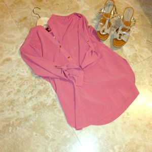 ⬇REDUCED⬇ Pink Chiffon Blouse