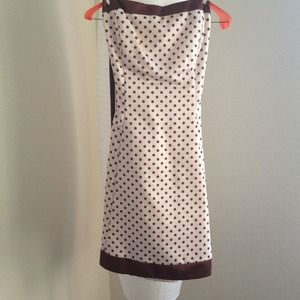 Brown polka dot dress