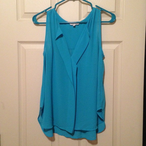 Light blue sheer top