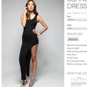 Scandal 2.0 Maxi Dress in Black from Luna Boutique