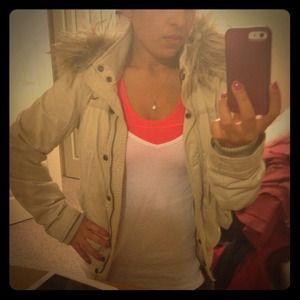 ⬇️REDUCED⬇️Hollister Fur Jacket 💜💚💙