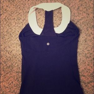 Lulu Lemon black and white workout top
