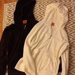 REDUCED!Juicy couture hoodie velour brown or cream