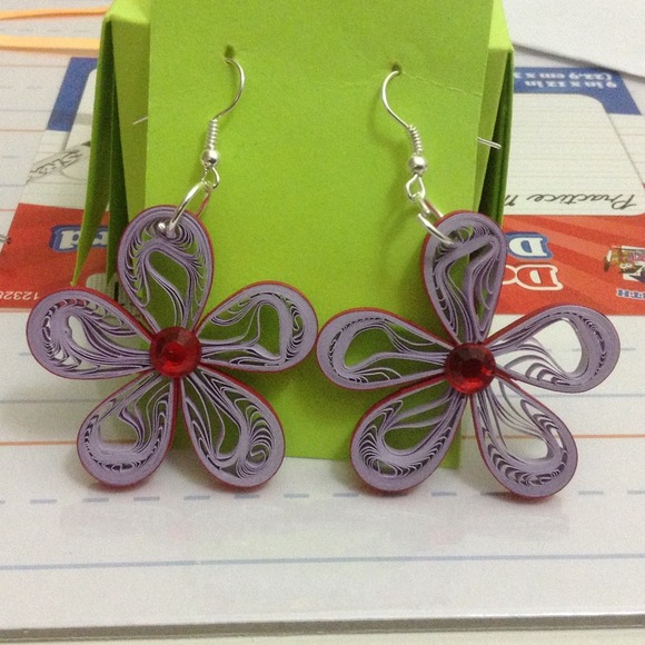 Jewelry - Handmade quilled earringsJUST SHARING