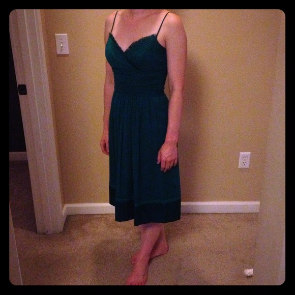 Laundry by Design Shelli Segal Green Dress - Picture 1 of 4