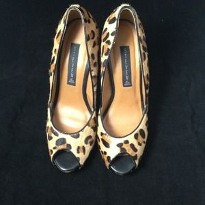 Steve Madden Leopard Heels Size 9M
