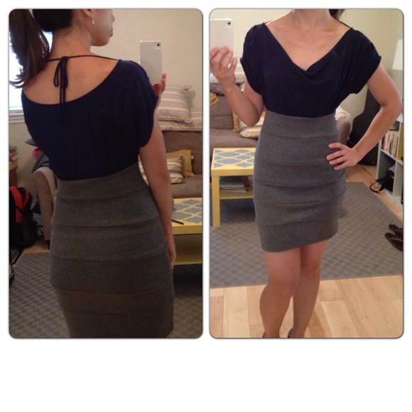 💢SOLD💢NWT Date night drapey bodycon dress - Picture 2 of 4