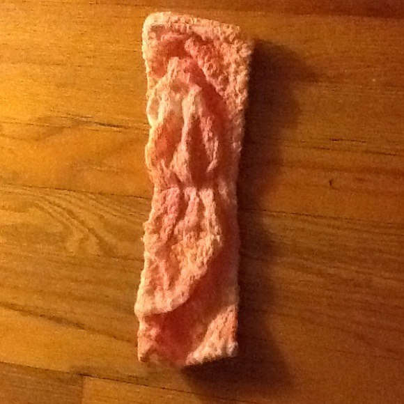 Floral lace pink bandaue