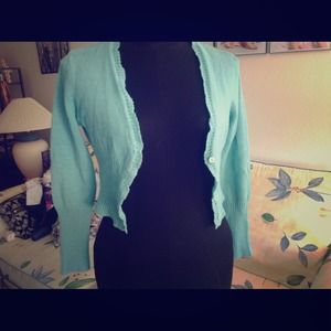 3/4 sleeve cropped cardigan / bolero