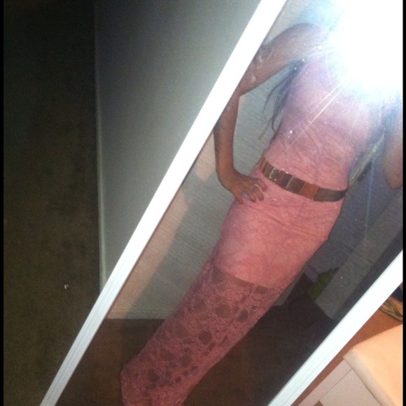 Pretty in pink lace dress