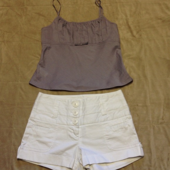 Sexy summer white high waist shorts!