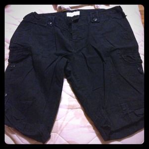 Black Woman Cargo shorts