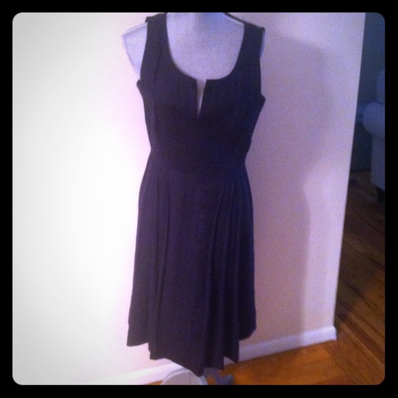 Tory Burch Dresses & Skirts - Tory Burch Linen Dress Navy JUST REDUCED!!