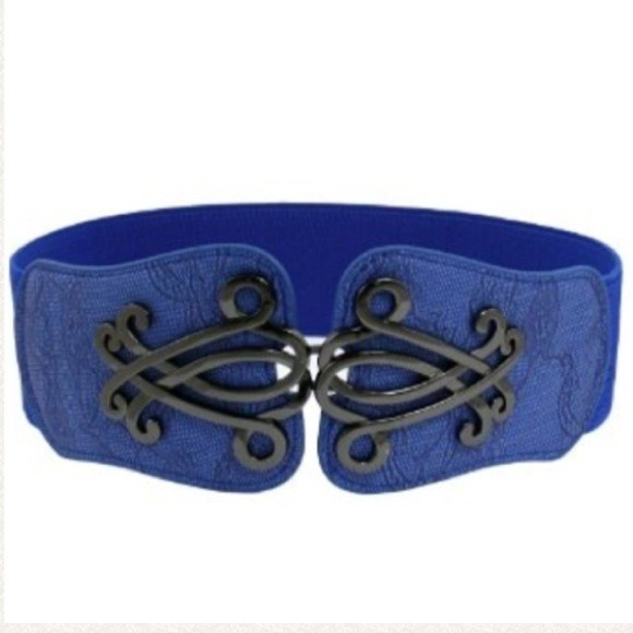 Blue Victorian-Esque Cinch Belt 🆕 - Picture 1 of 2