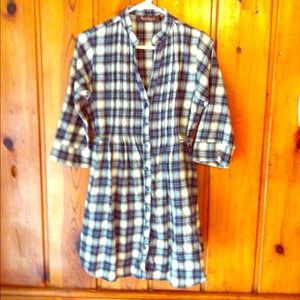 Plaid shirt/ dress