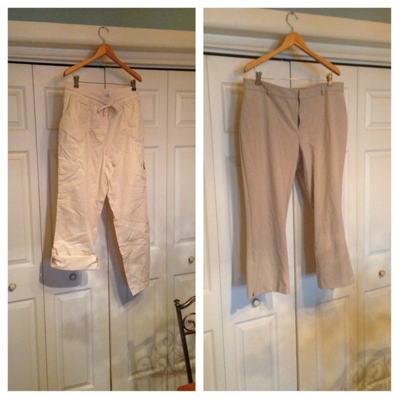 2 khaki Capri bundle