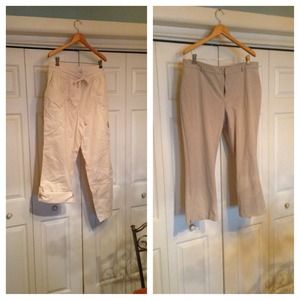 2 khaki Capri bundle