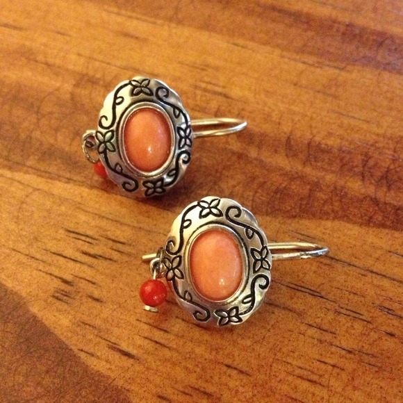 Dainty earrings and pendant .And wallet