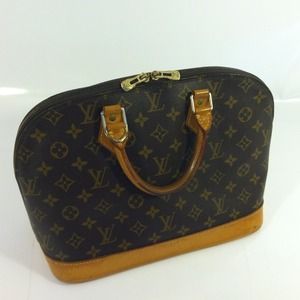 VI0957 louis vuitton alma lv authentic