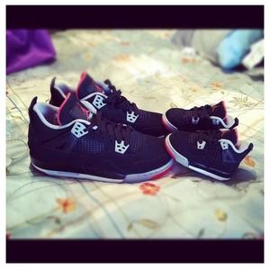 Black Gray And White Jordan 4s