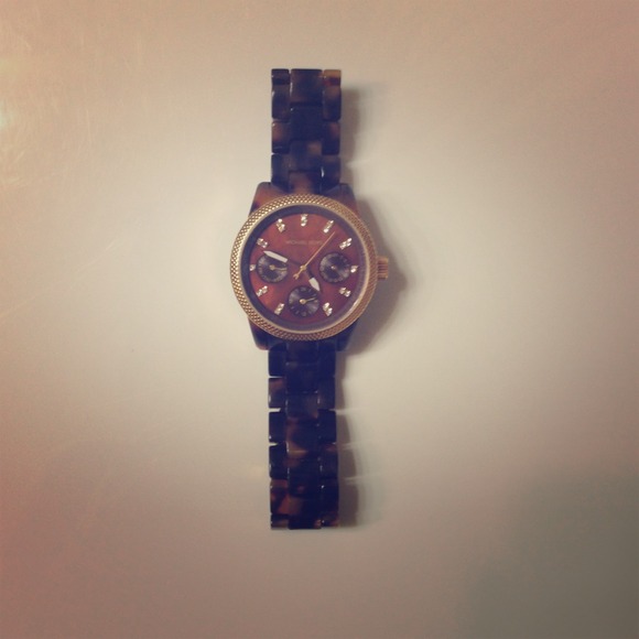 ❌HOLD👊Michael Kors tortoise shell watch