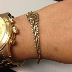 Peacock Feather Alex and Ani bangle