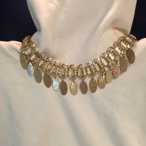 Gold Costume Choker Necklace