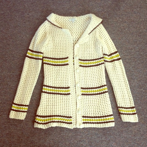 Woven sweater with sailor back