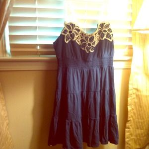 Navy summer dress.