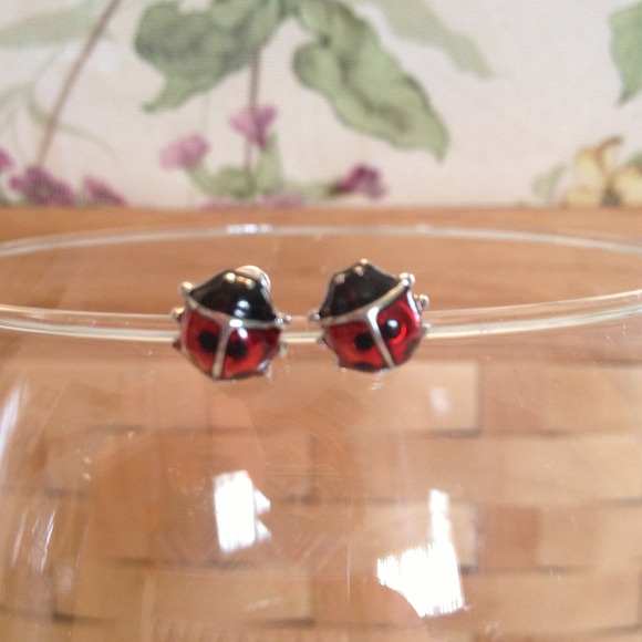 BUNDLE Adorable ladybug fashion post earrings
