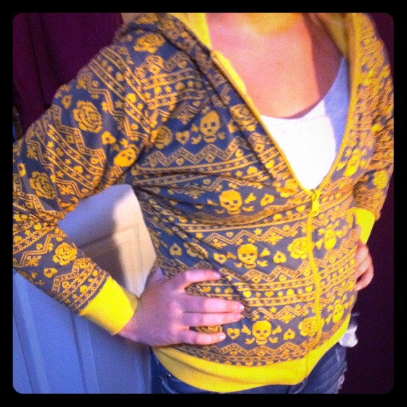 Yellow hoodie