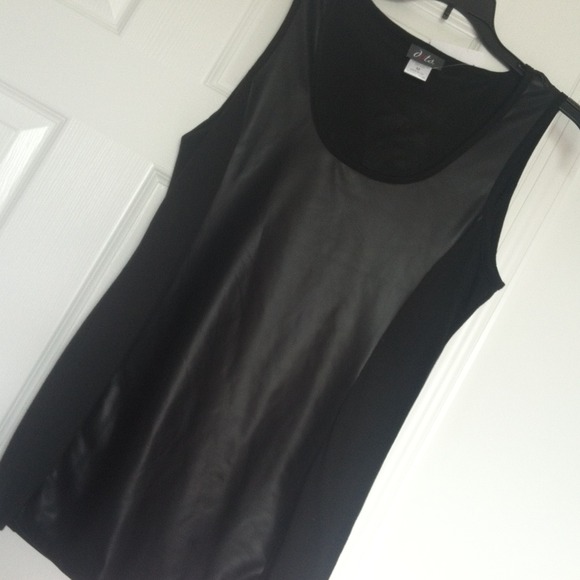 Bundled!! NWT black faux leather top