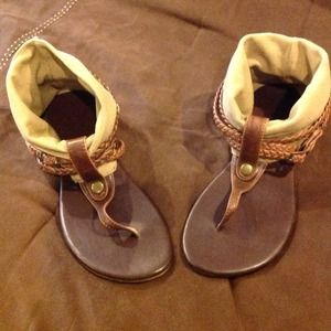 Tan/brown gladiator sandals....