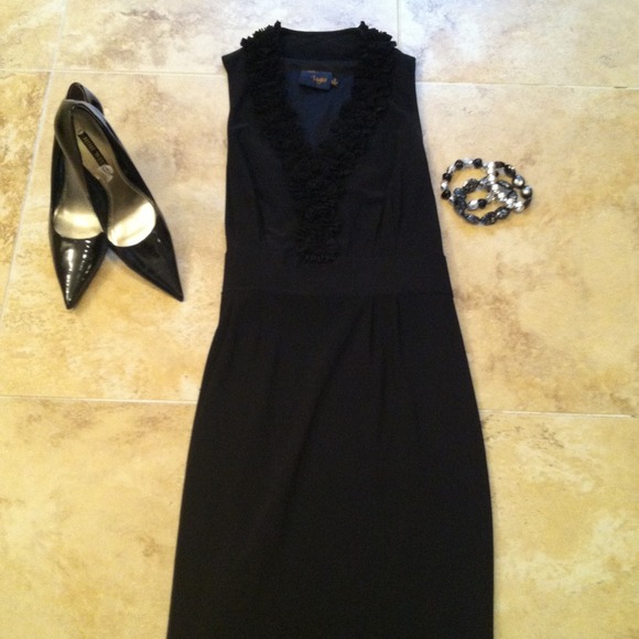 JUST TAYLOR Black Dress only.  Size 8