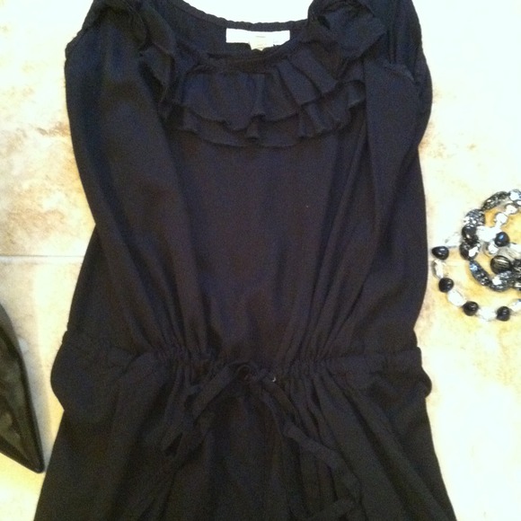 Derek Hearts Black Pants Romper size Med - Picture 4 of 4