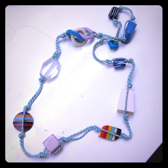 Blue Beach theme fun necklace - Picture 1 of 1