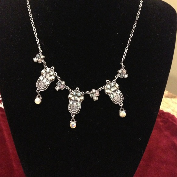 Beautiful blue Tibetan beaded necklace