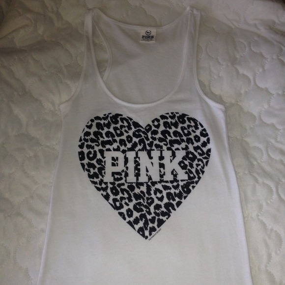 🌟SOLD🌟VS PINK glitter racerback top.