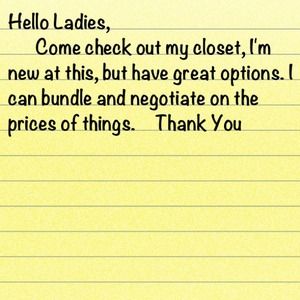 Jewlery, clothes, shoes.