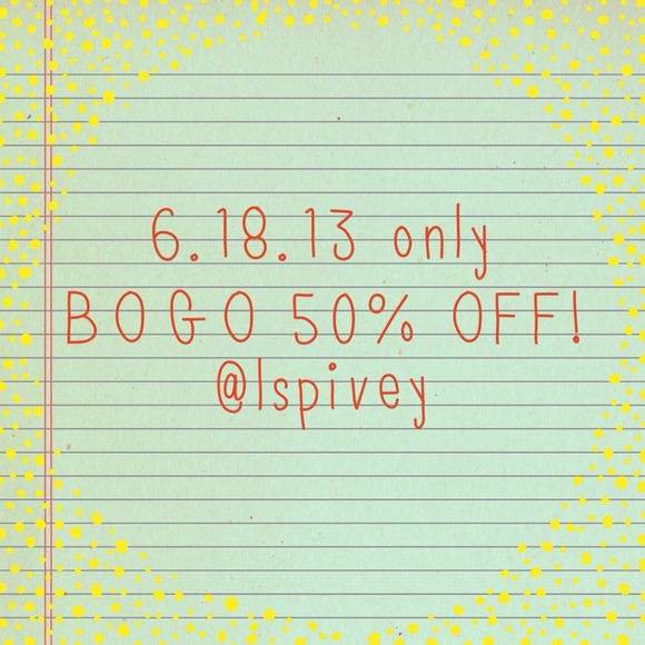 BOGO 50% off 👍😘
